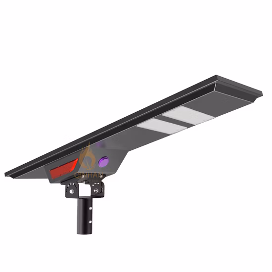 180lm/W exterior IP65 tudo em um 40W 60W 80W 100W LED solar rua jardim luz de estrada com micro-ondas inteligente PIR função de interruptor de indução sensor de movimento