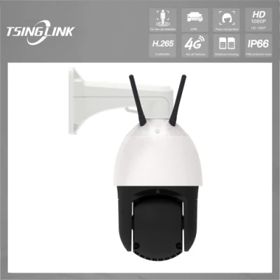30X Zoom Starlight CCTV 4G Câmera Dome PTZ de Vigilância de Segurança Sem Fio de Alta Velocidade