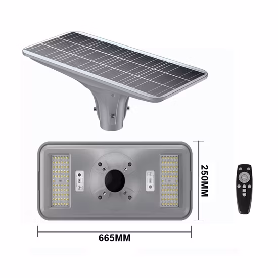Luz LED de parque solar 12W para jardins e praças